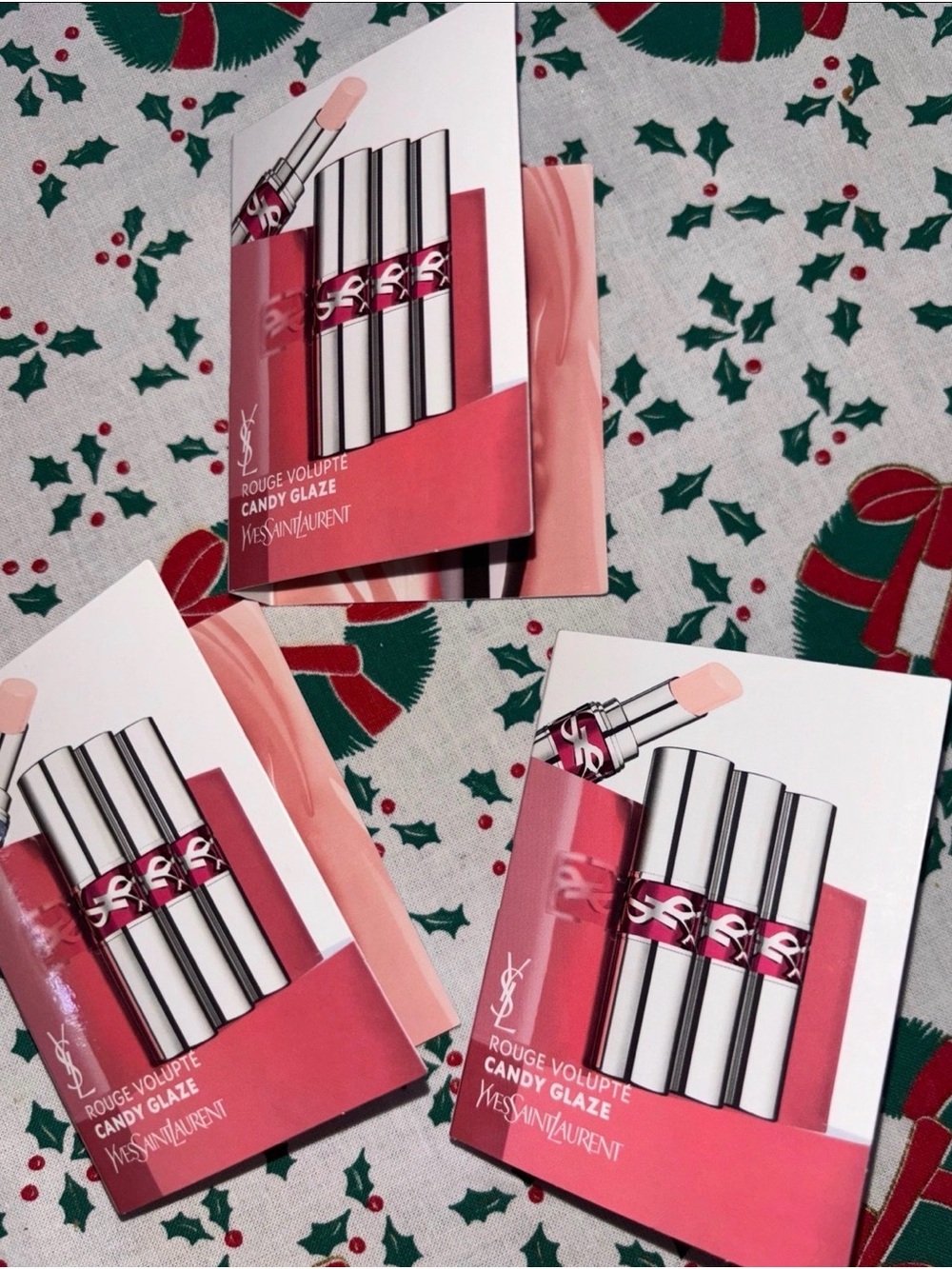 Saint Laurent Rouge Volupte Candy Glaze Lipstick Trio - Pink
